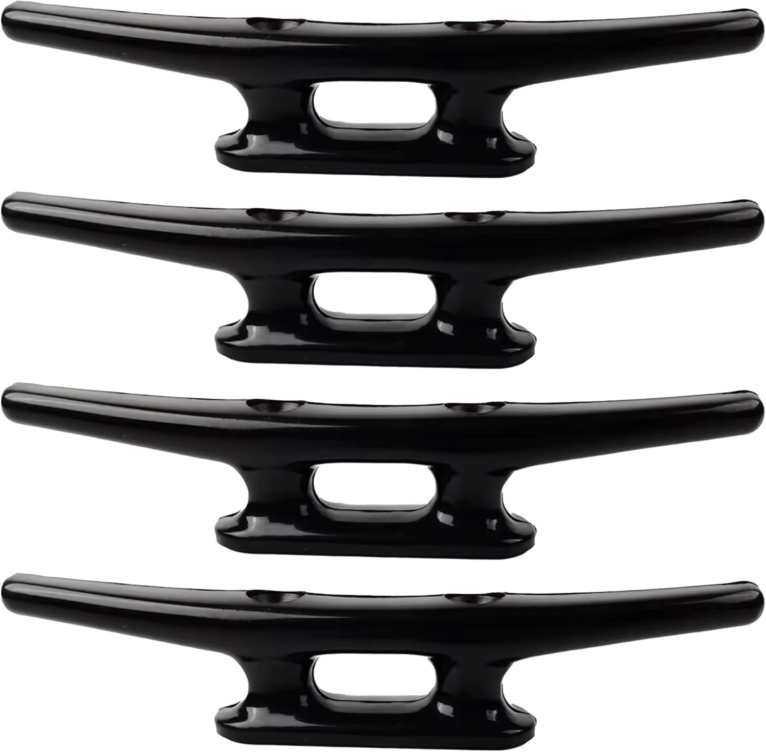 Nylon Boat Cleats Black, 4″/5″/6″/8″, Marine Grade Dock Cleats for Rope, Kayak,