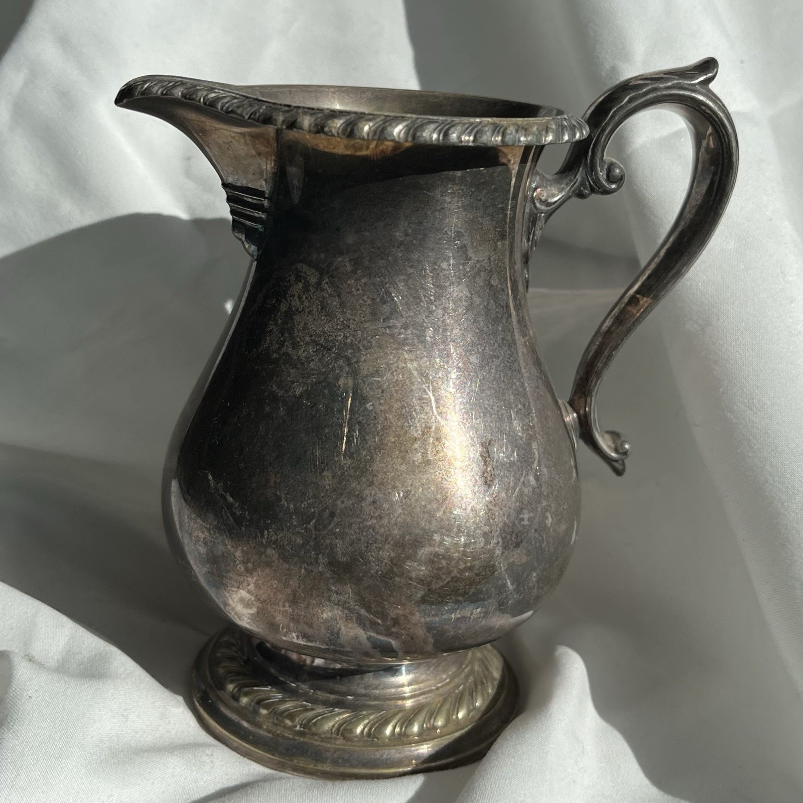 Gorham Silver Plated CreamPitcher Post-1940 Silver-plate Vintage Collectible USA