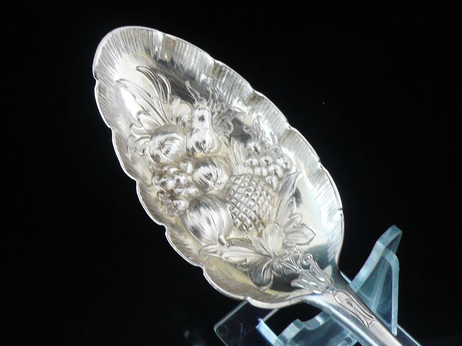 Scottish Provincial Large Silver Berry Spoon, James Erskine, ABERDEEN c.1800