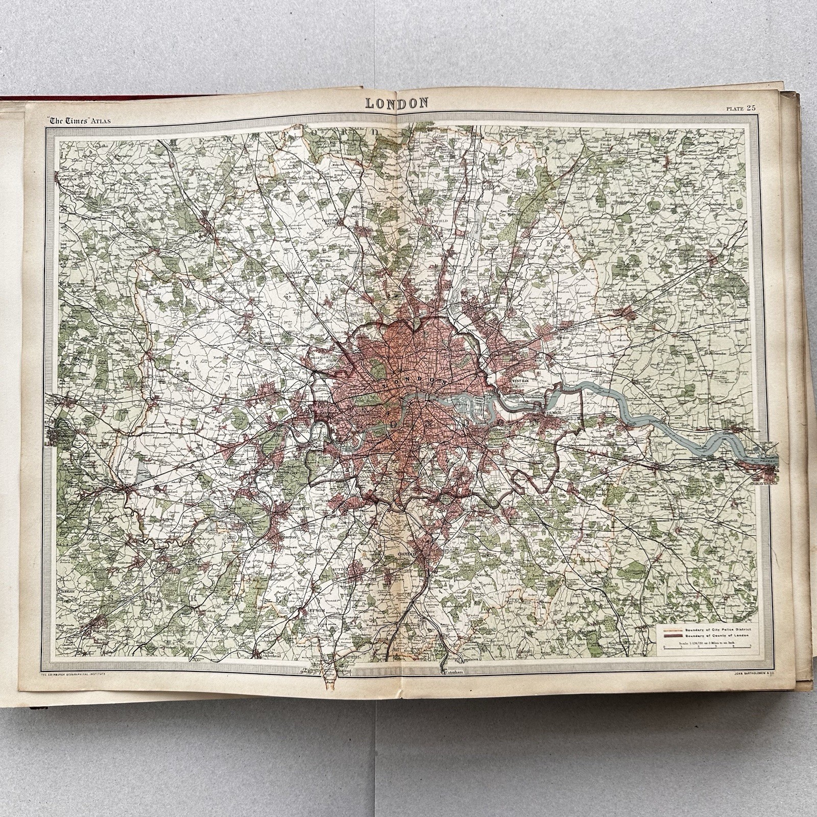 1922 The TIMES Survey Atlas of the World 112 maps Selfridge Edn Pre War (M)
