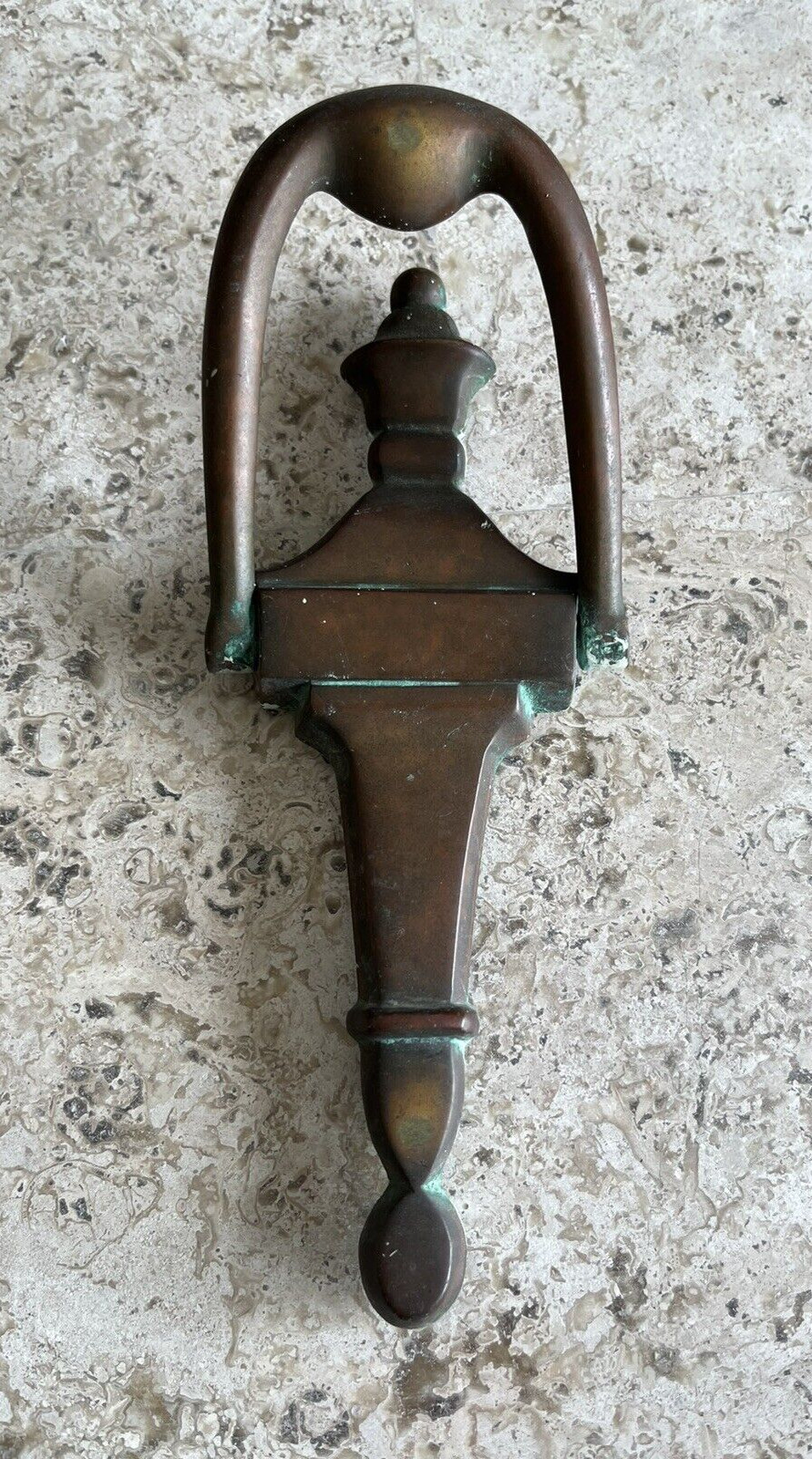 ANTIQUE c.1908 VICTORIAN TORCHIERE ARCHITECTURAL SALVAGE DOORKNOCKER