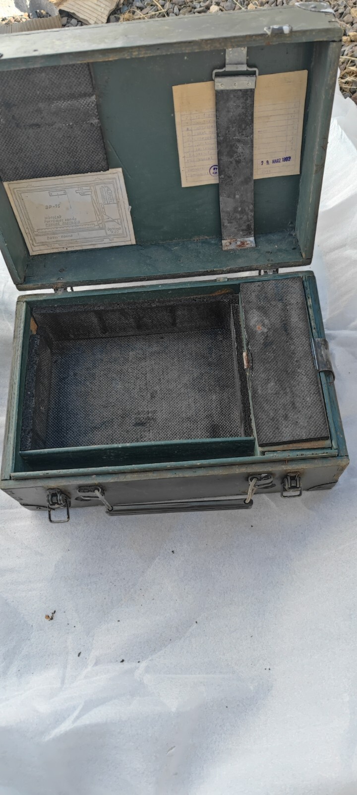 GEIGER COUNTER ORIGINAL DP-75 WOODEN BOX