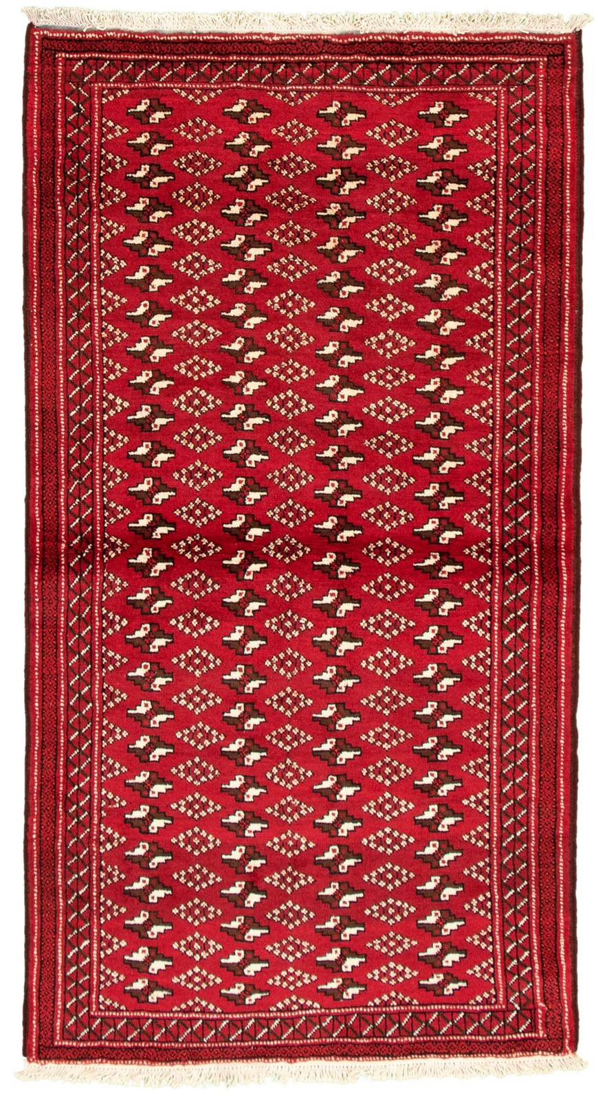 Traditional Vintage Hand-Knotted Area Rug 3’7″ x 6’9″ Oriental Wool Carpet