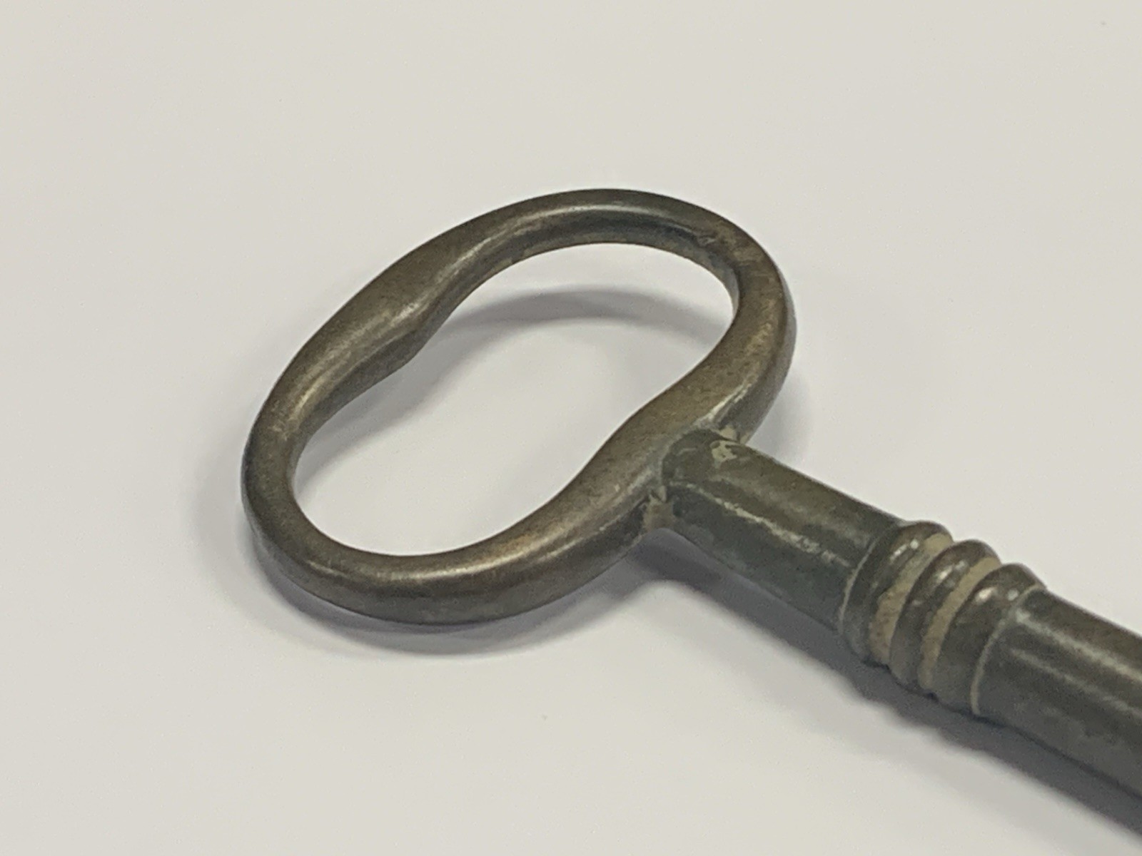 Antique Brass Skeleton Key Solid Barrel 5.25″ Jail Cellar Church Castle Door