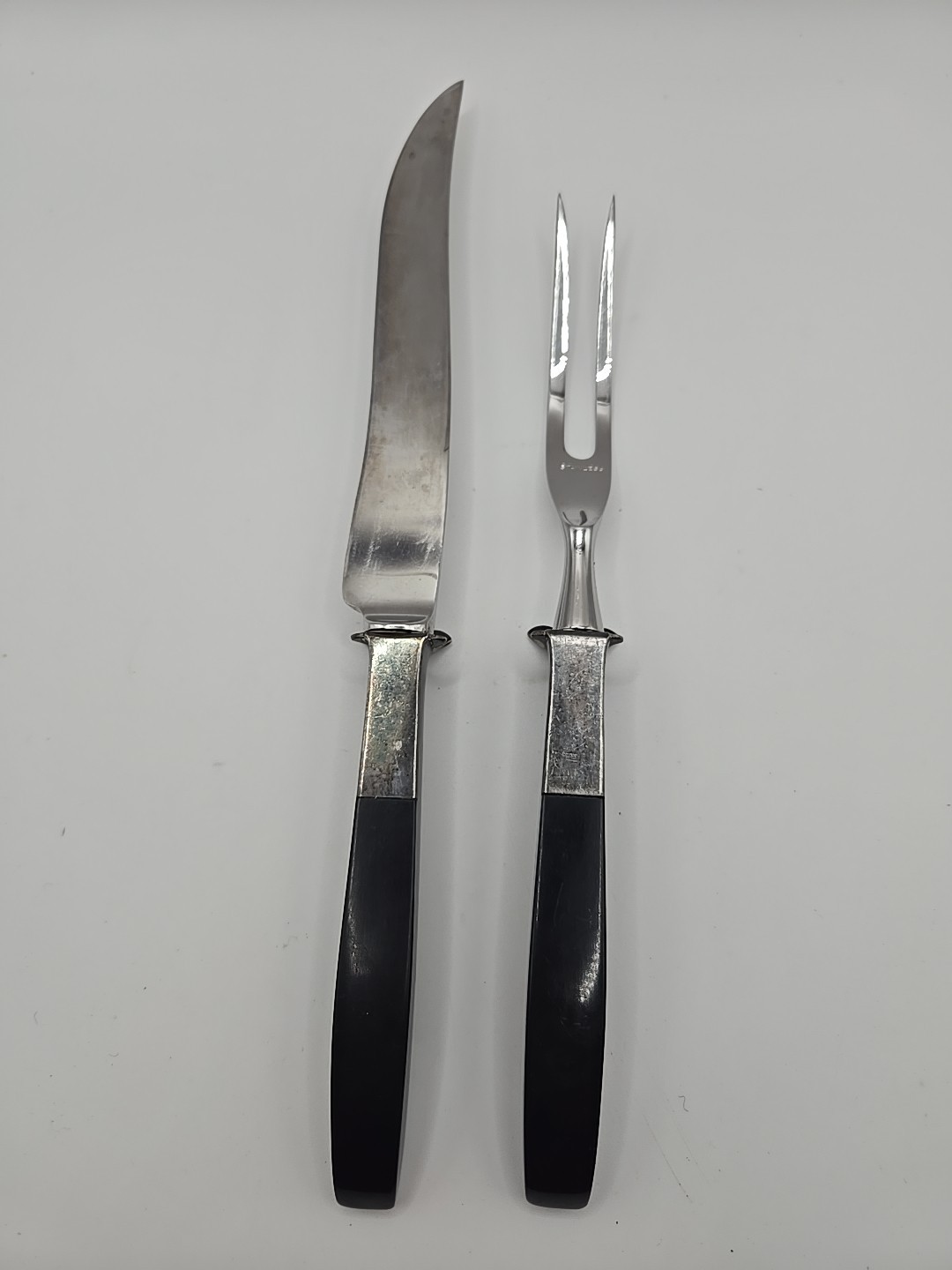 Lunt Contrast Sterling Silver Carving Set – No Monogram