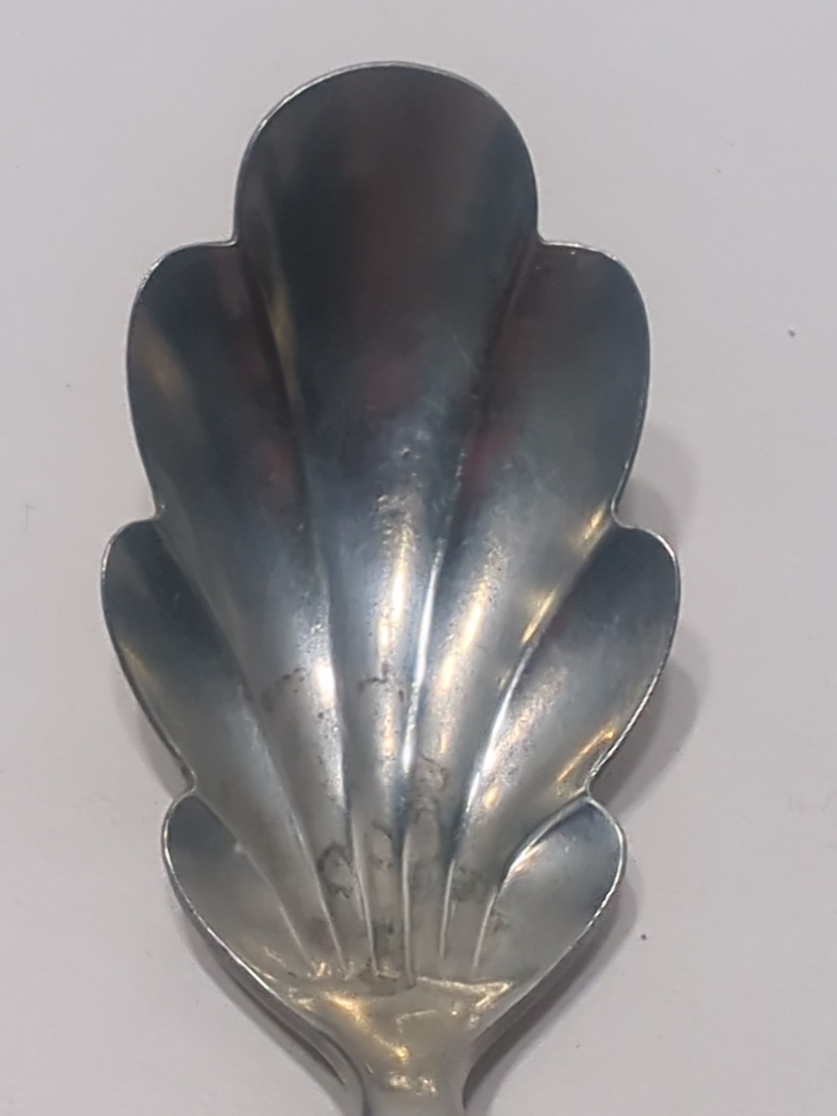 ✨ANTIQUE✨ FIDDLE TIPPED c1877 Coin Silver SUGAR SHELL SPOON – Vintage Silverware