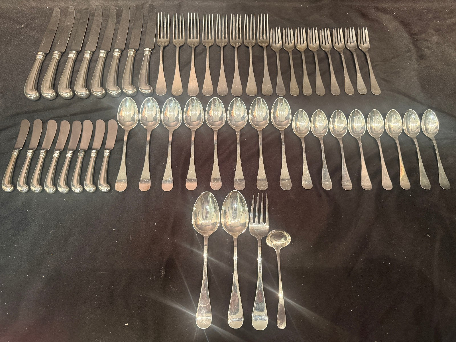 52 Piece King William by Tiffany & Co Sterling Silver Flatware Set Service for 8