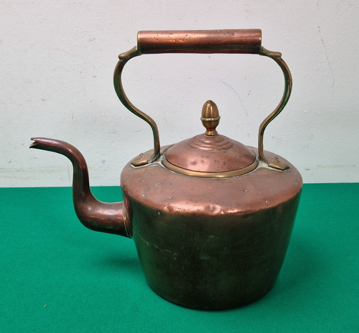 Antique Victorian William Soutter & Sons #6 Copper Spirit Kettle Dovetail