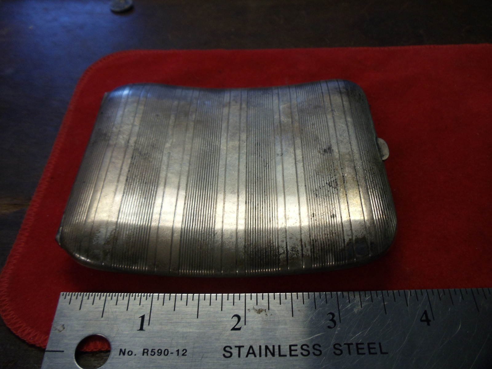 ANTIQUE sterling Silver CIGARETTE CASE VERY OLD 19 CENTURY – 3 1/2+ TROY OZ