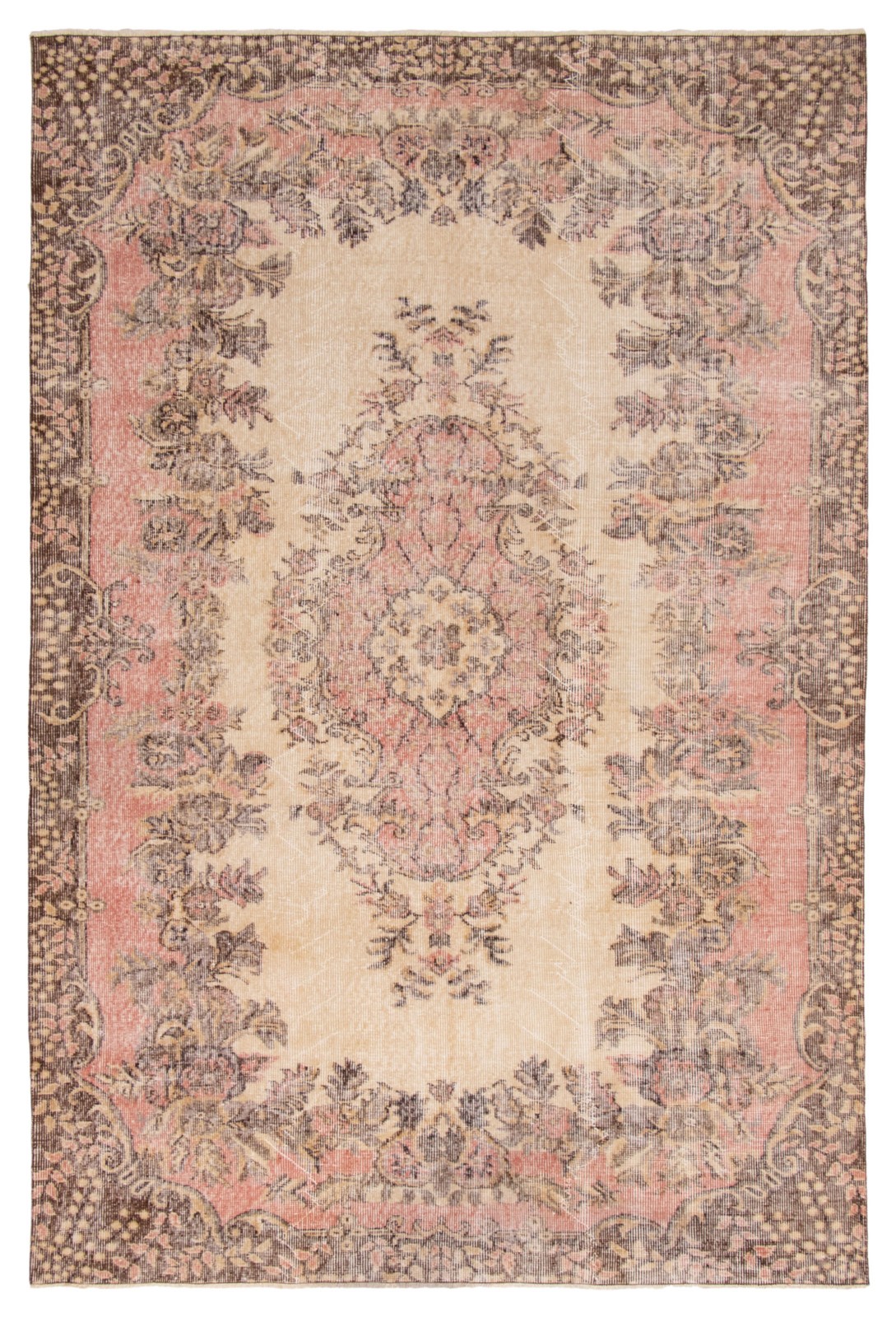 Traditional Vintage Hand-Knotted Area Rug 5’11” x 8’10” Oriental Wool Carpet