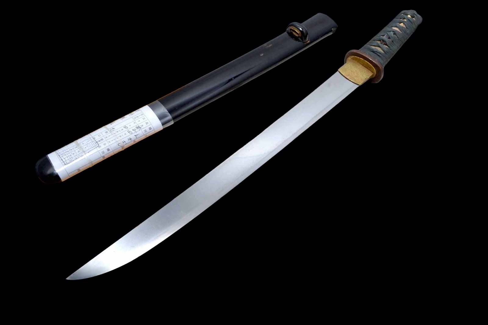 Wakizashi Japanese sword Mumei (Soshu Kunitsugu) Muromachi NBTHK kicho paper