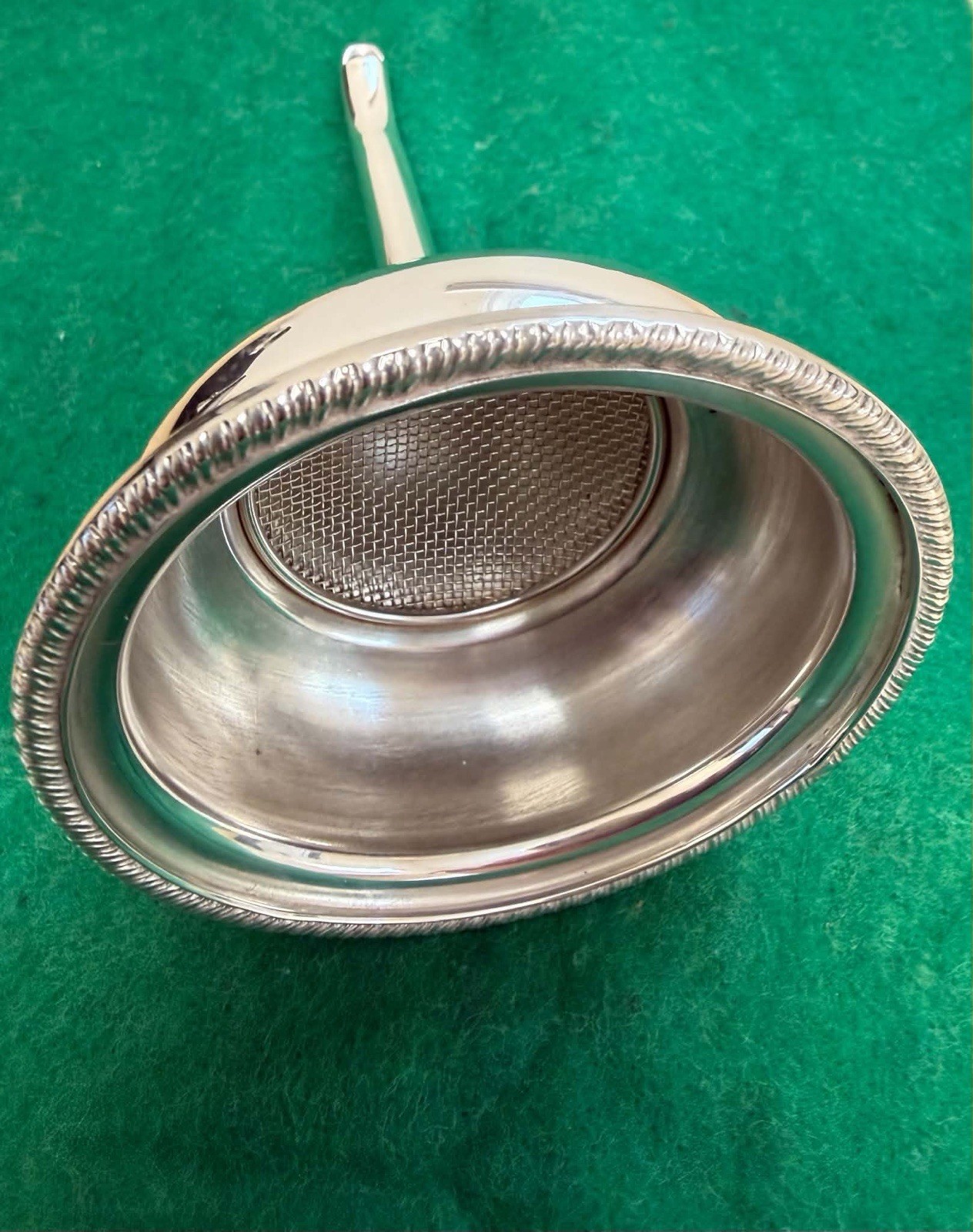 Antique Silver Plated Wine Funnel