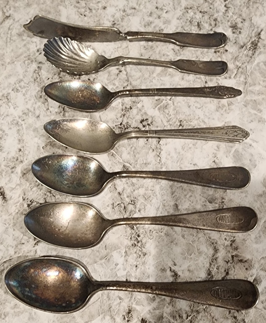 Vintage Spoons and Knife Lot – Smith Silver Co Dupont, RCCO, Roger Bro