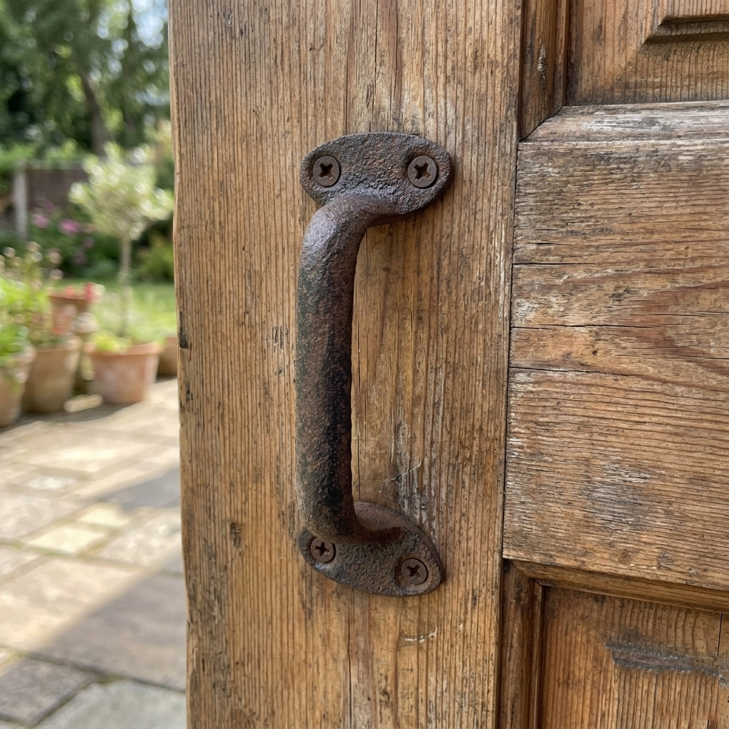 Cast Iron Door Handle Rustic Antique Style Barn Gate Shed Door Cabinet Pull G001
