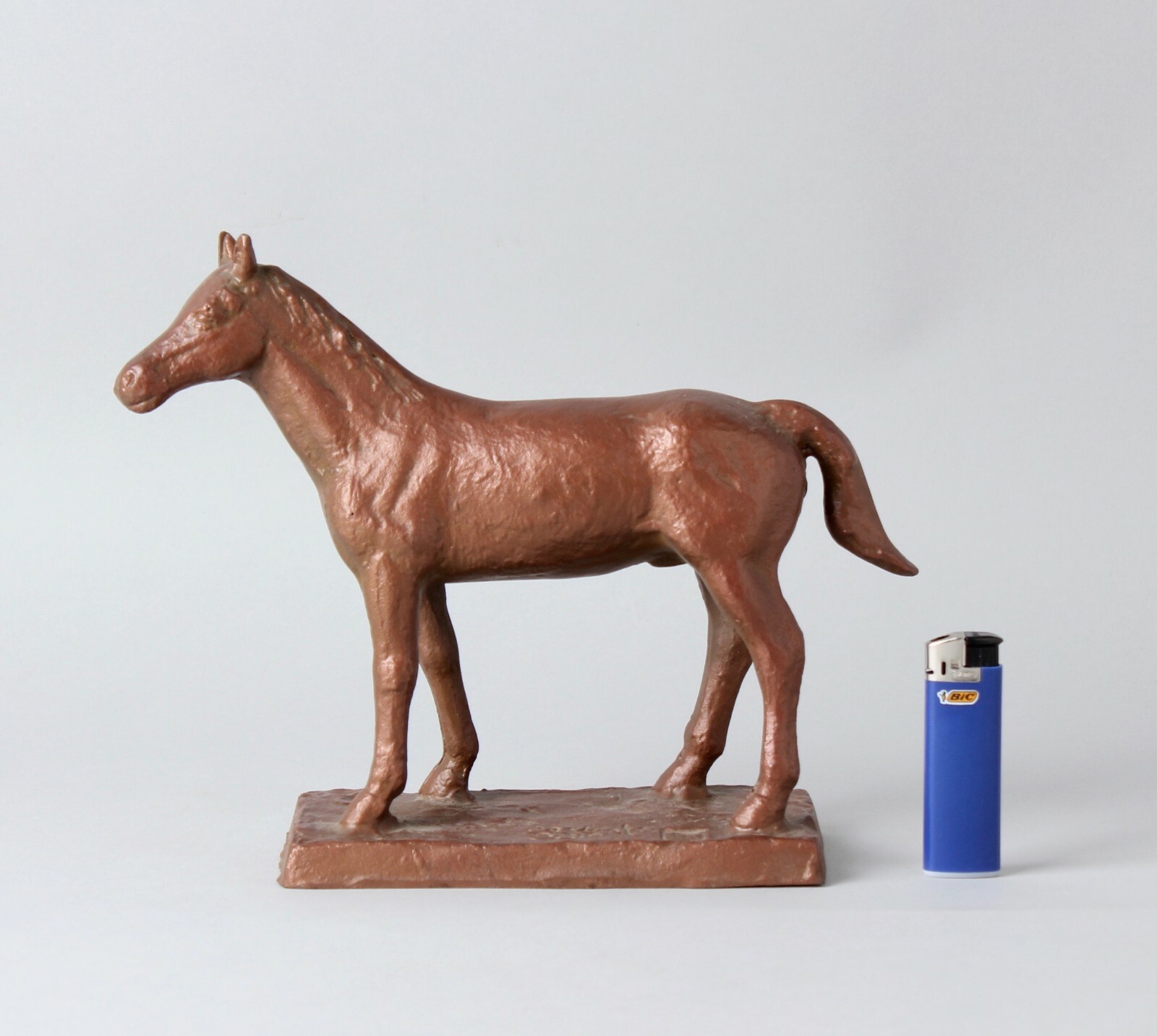 Horse iron sculpture object by a well known Japanese Metal artist FF3