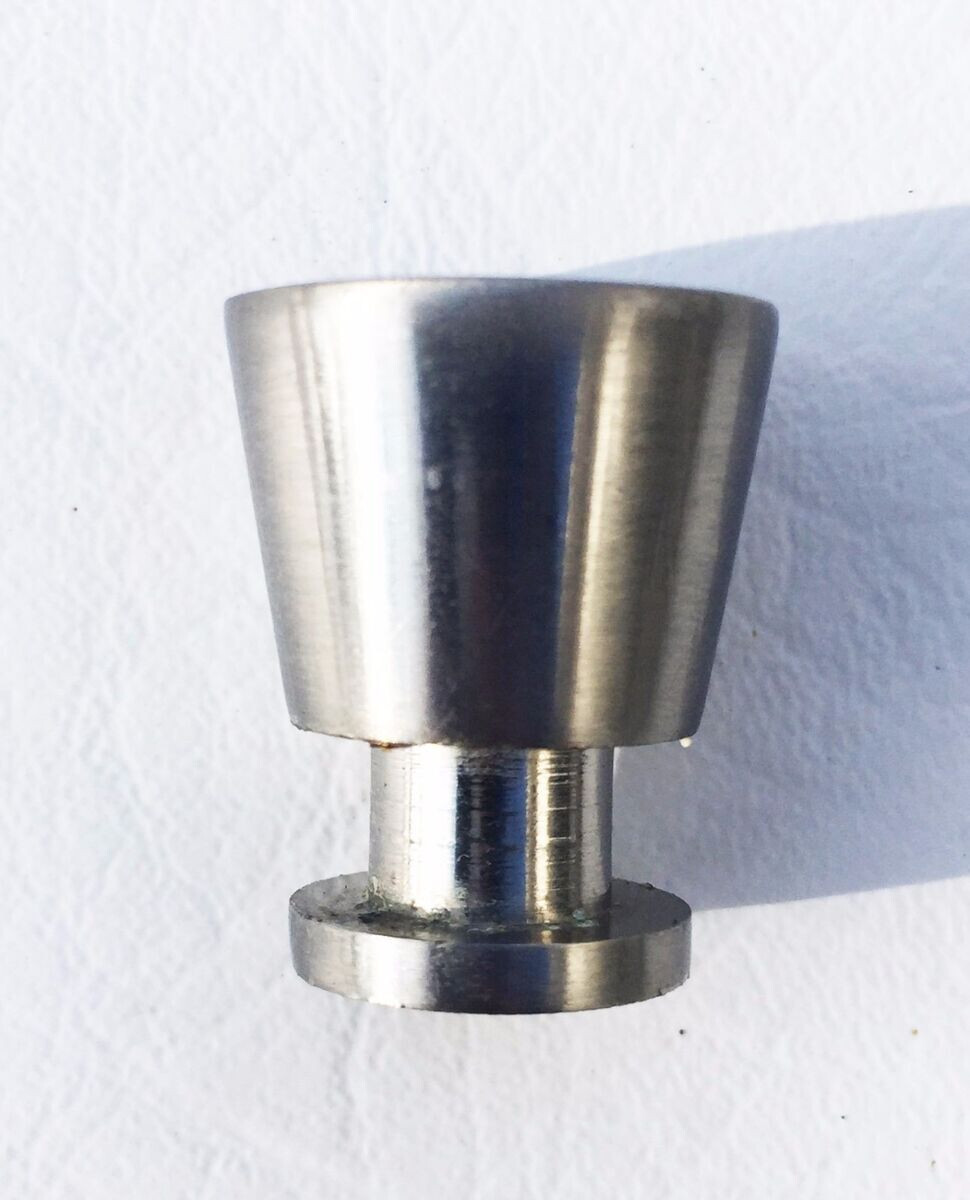 Baughman McCobb Brushed Nickel MCM Mid-Century Modern 1″ Tapered Knob, Pull EUC