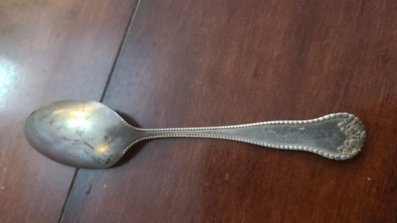 Antique 1897 Gorham “Lancaster” Sterling Silver Teaspoon, Heavy Weight “H” Mark,