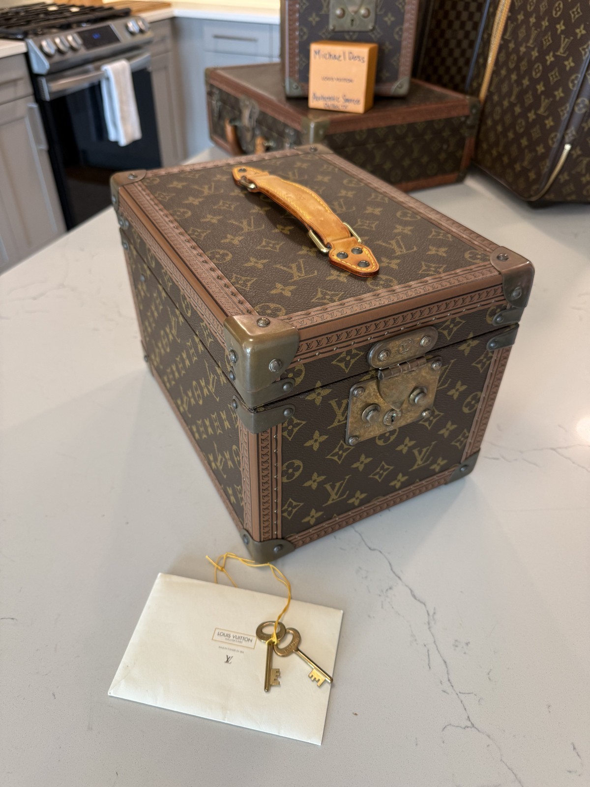 Louis Vuitton Boite a Falcons Vanity Trunk in Monogram Canvas with Insert & Key