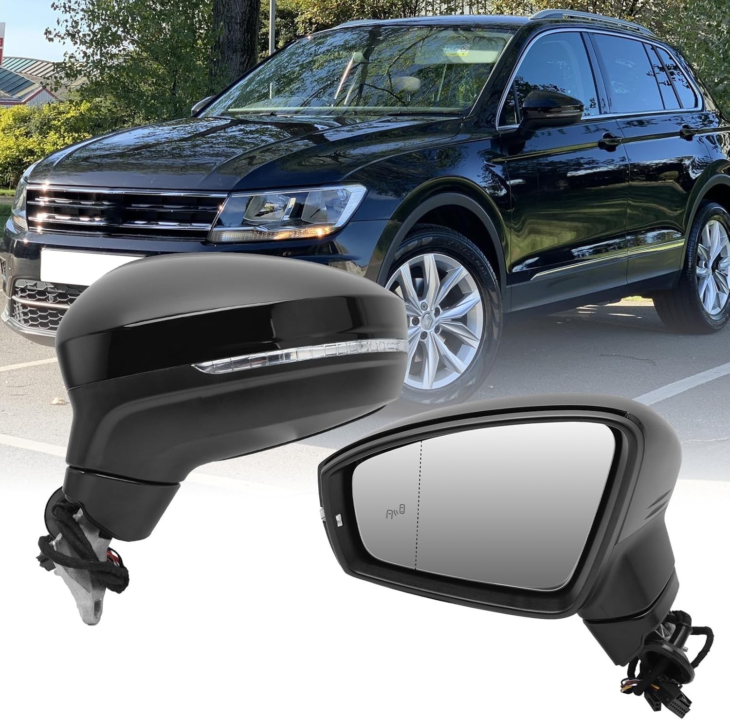 Left Driver Electric Side Mirror Compatible with Volkswagen Tiguan 2018 2019 …