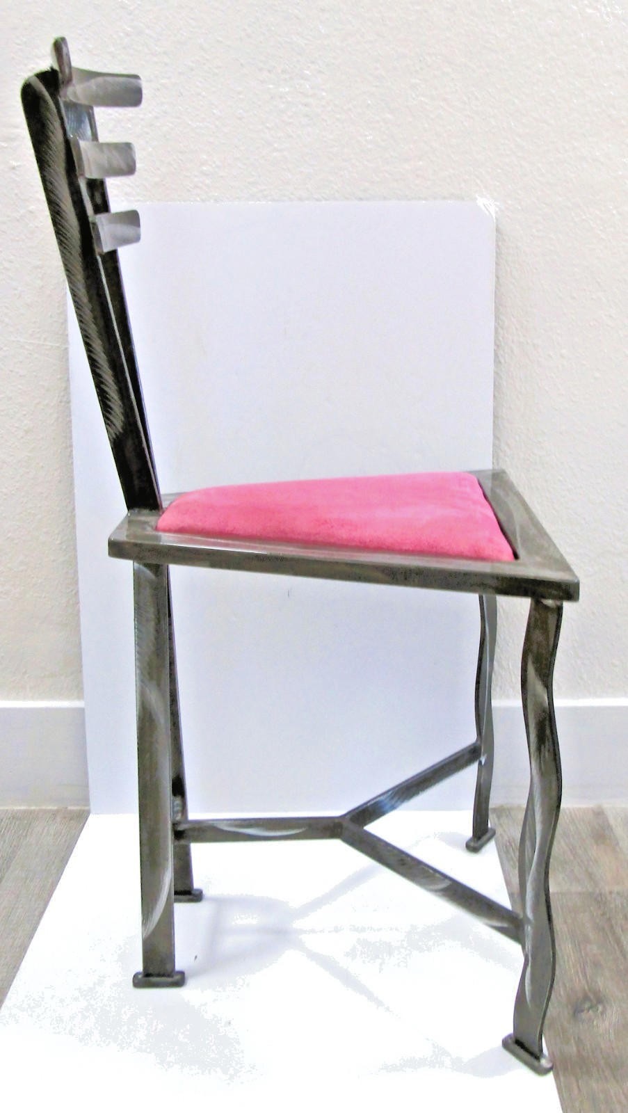 1990s Postmodern Contemporary Welded Steel Artist Signed Accent Chair