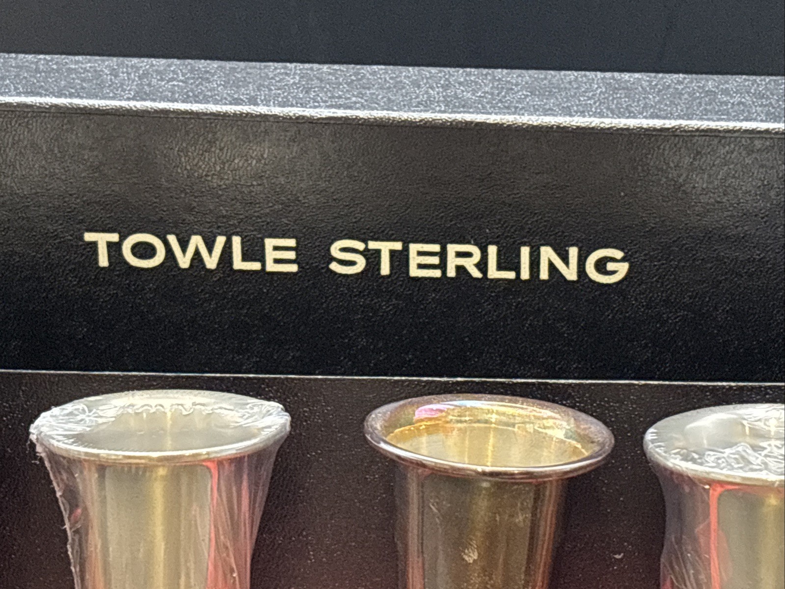 Towle Sterling Silver (.925) Cordial Set of 4 with Original Box 108g Weighted