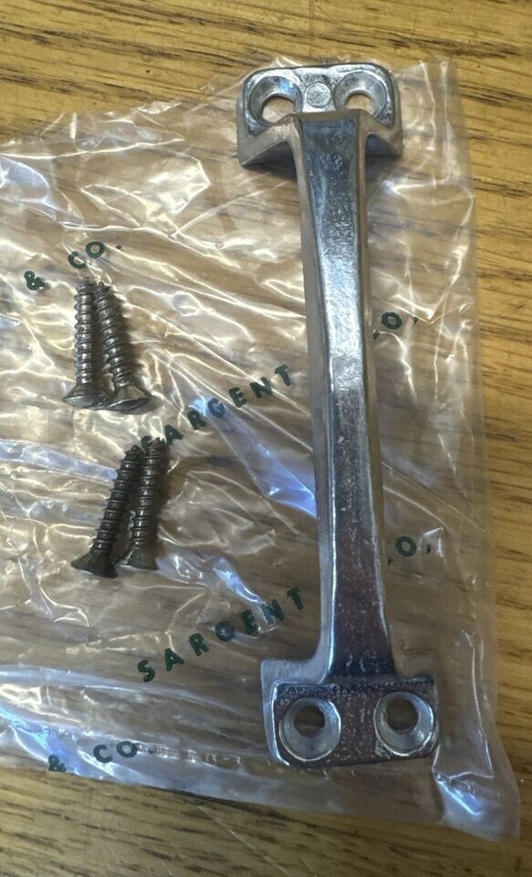 12 Antique / Vintage Window Sash Lift Drawer Pull Smooth Aluminum Sargent AL-415