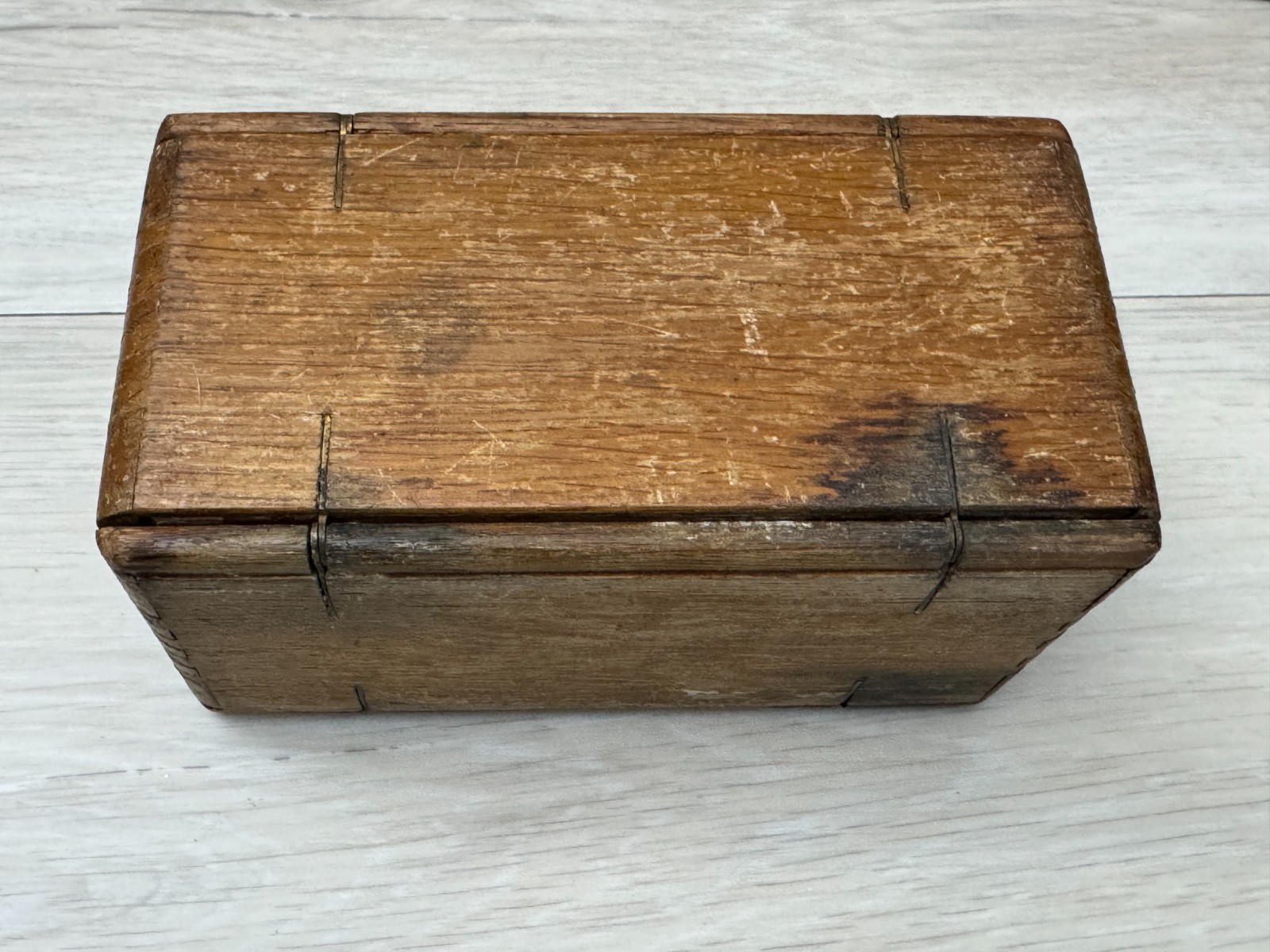 1889 Singer Sewing Machine Attachments in Folding Wooden Puzzle Box