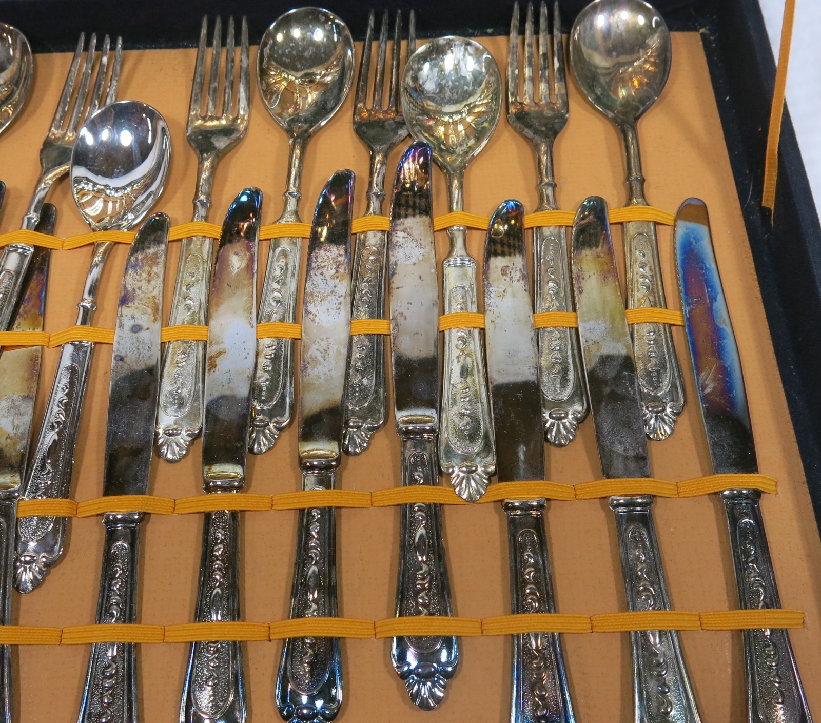 Italian Silverplate Silverware With Box 50+ Pieces (Set 6)