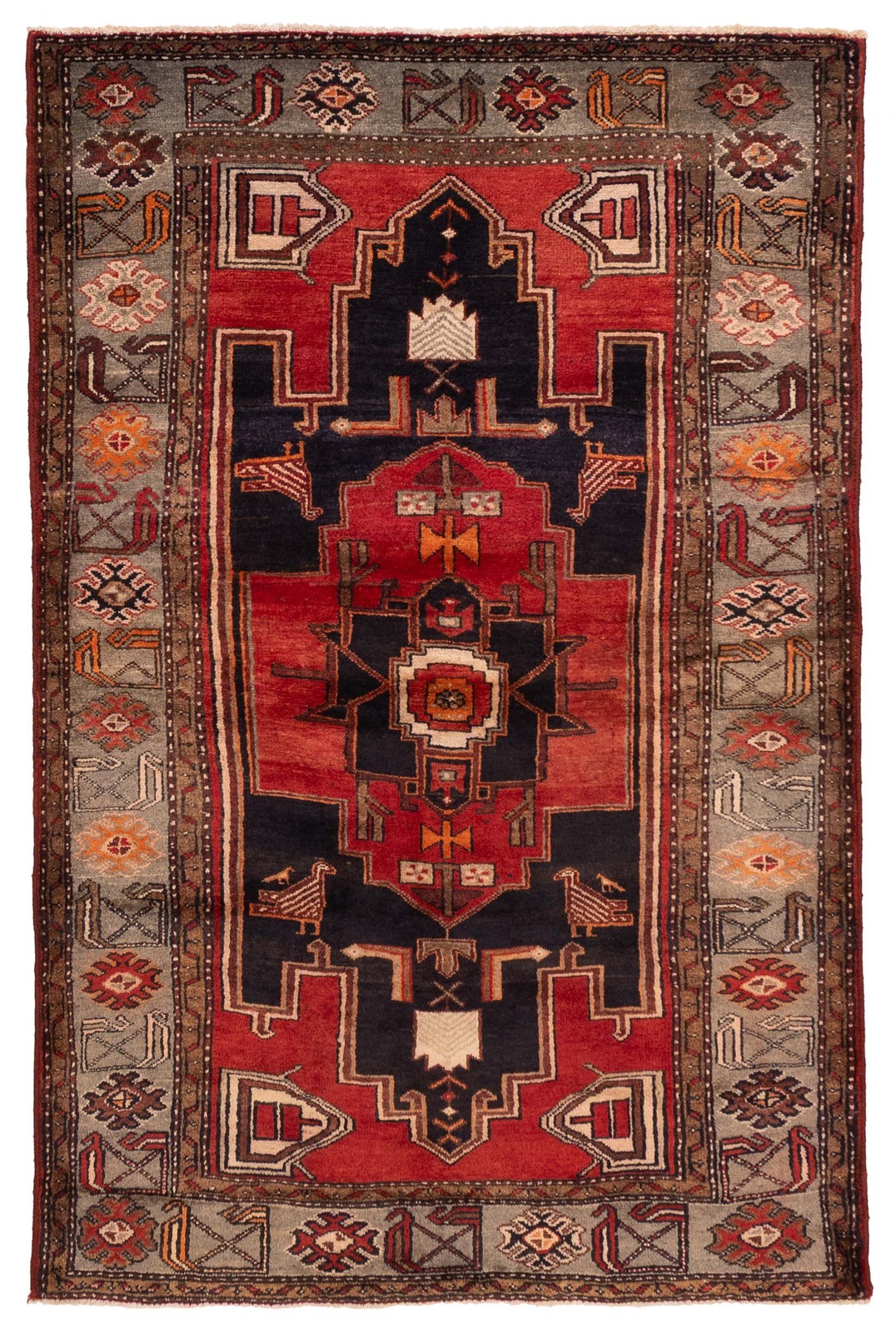 4’5″ x 6’9″ Vintage Hand Knotted Area Rug Traditional Oriental Wool Carpet