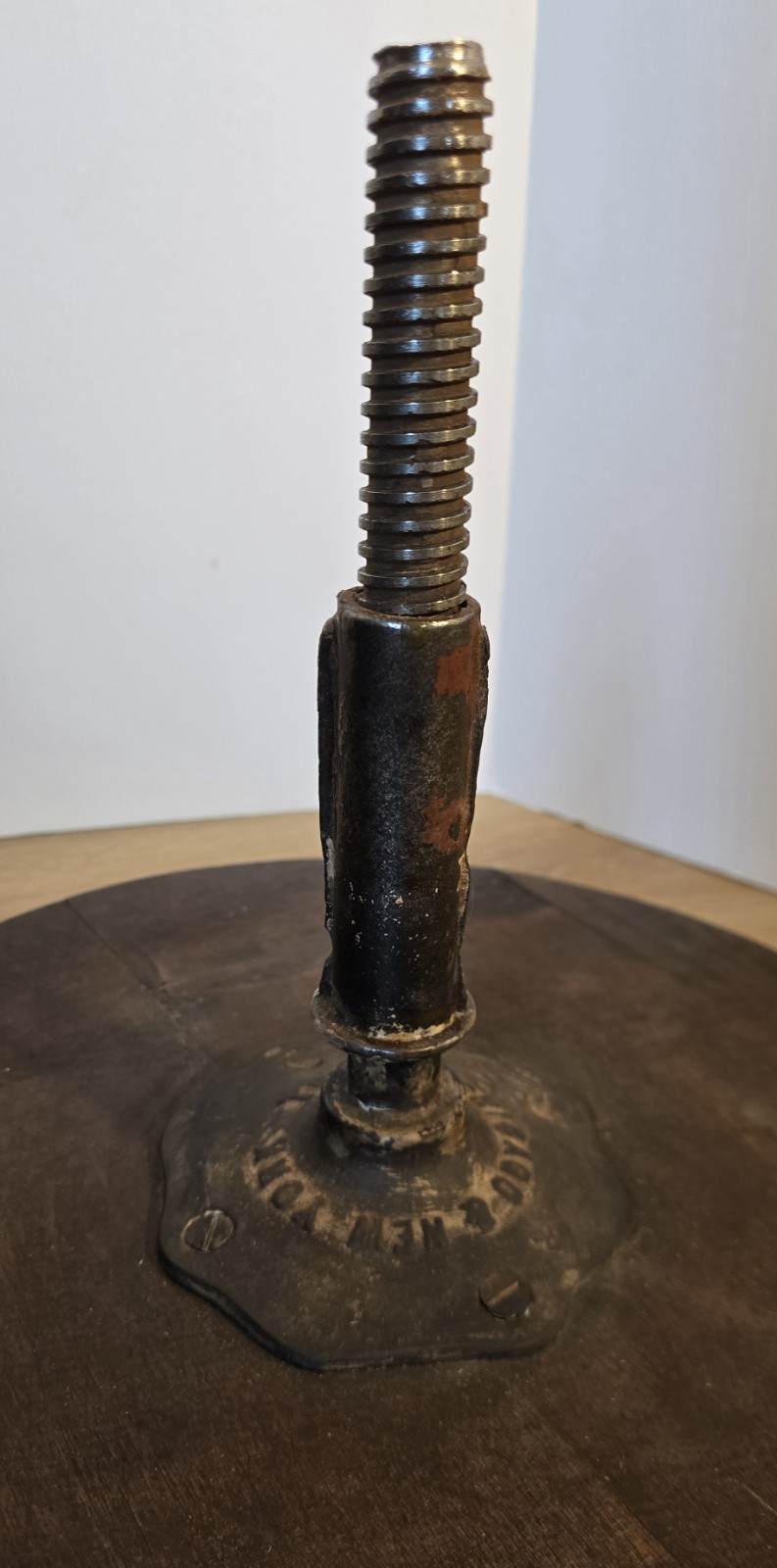 DWN•Vintage Antique TONK Wood Piano Stool Adjustable Height Claw Glass Feet