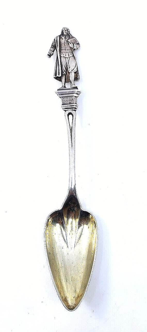 Gorham Sterling Silver Souvenir Citrus Spoon Figure of Roger Williams