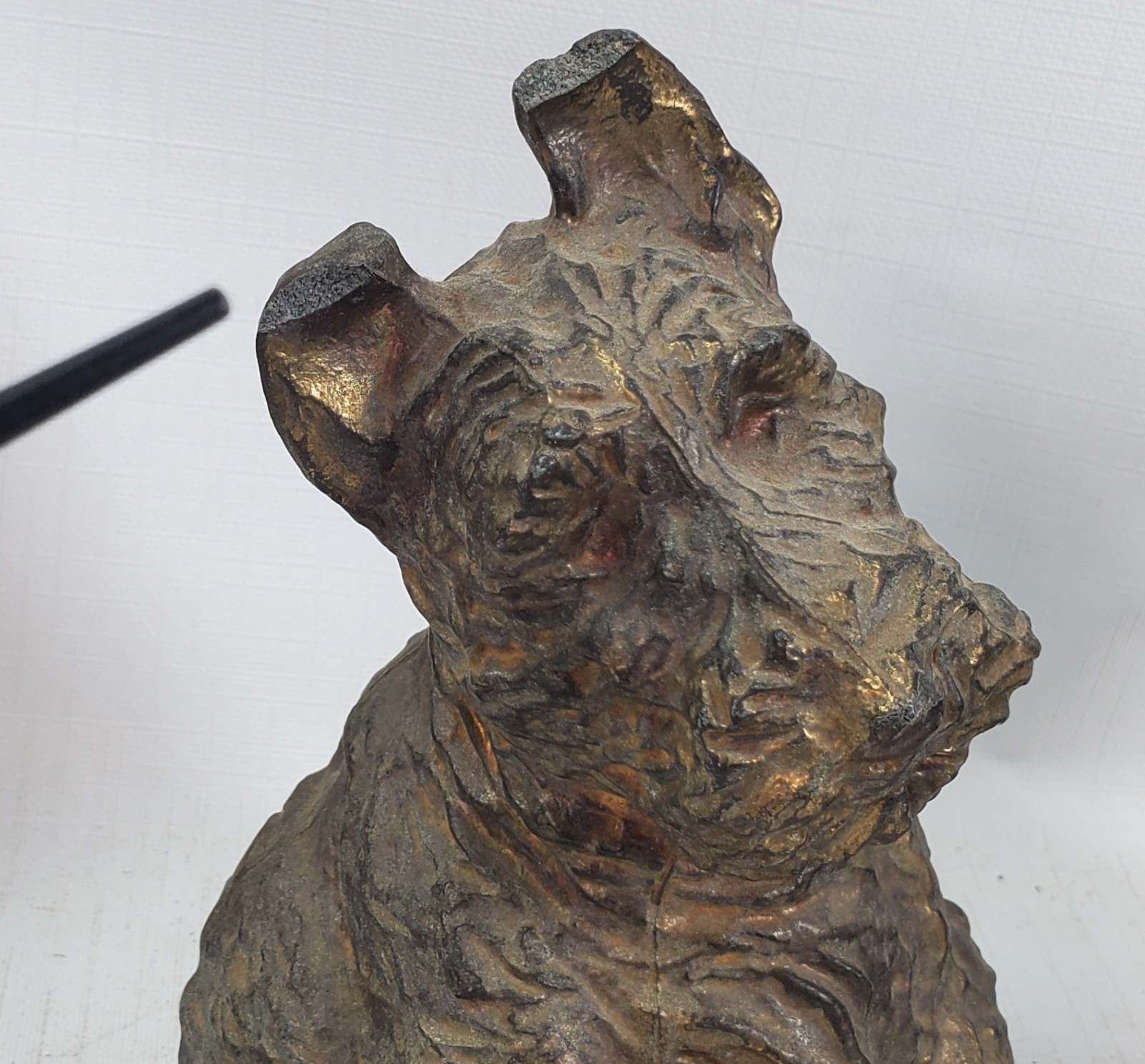* pr Scotty bookends DOG Canine 1930s antique heavy cast McClelland Barclay
