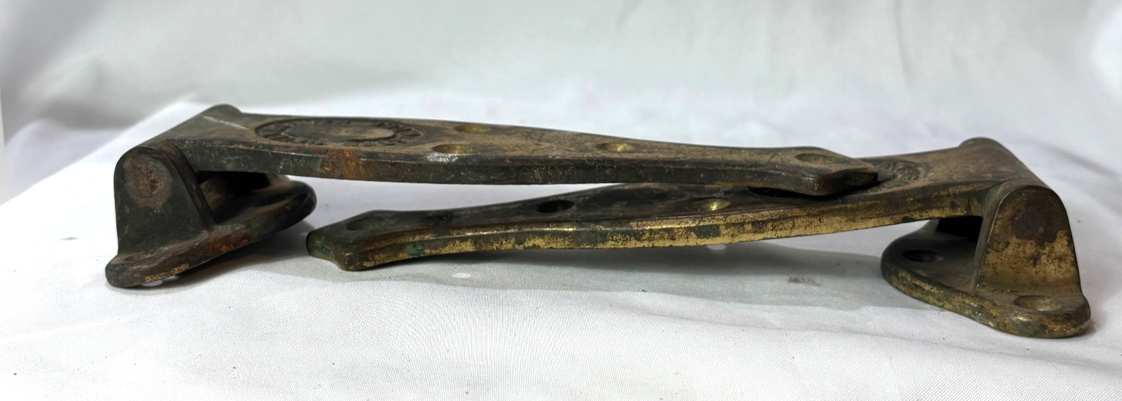 Antique Ottenheimer Baltimore Hinges Heavy Duty Brass For Ice Box Door 140-8-16