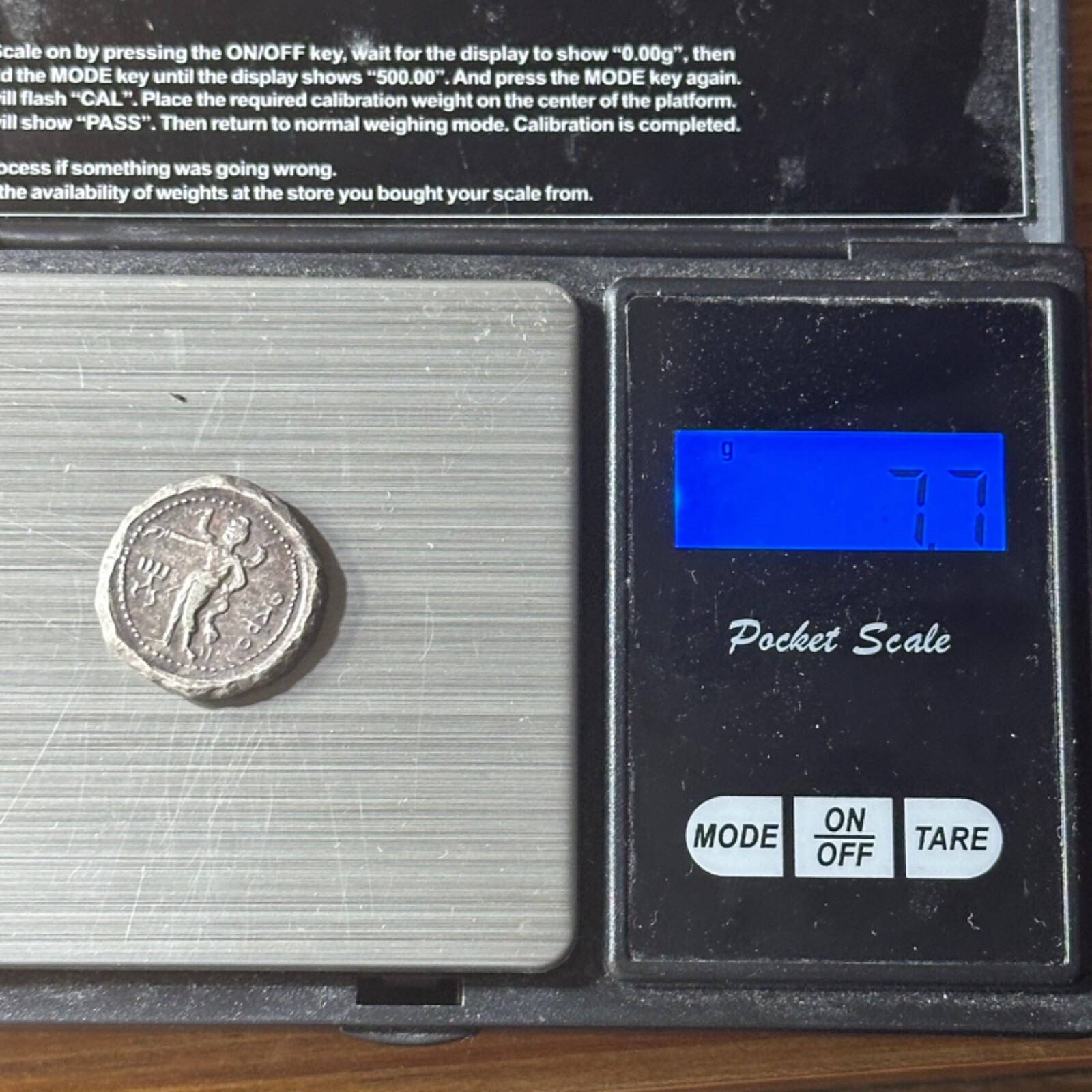 Old Ancient Kushan Buddah Central Asia Silver Coin
