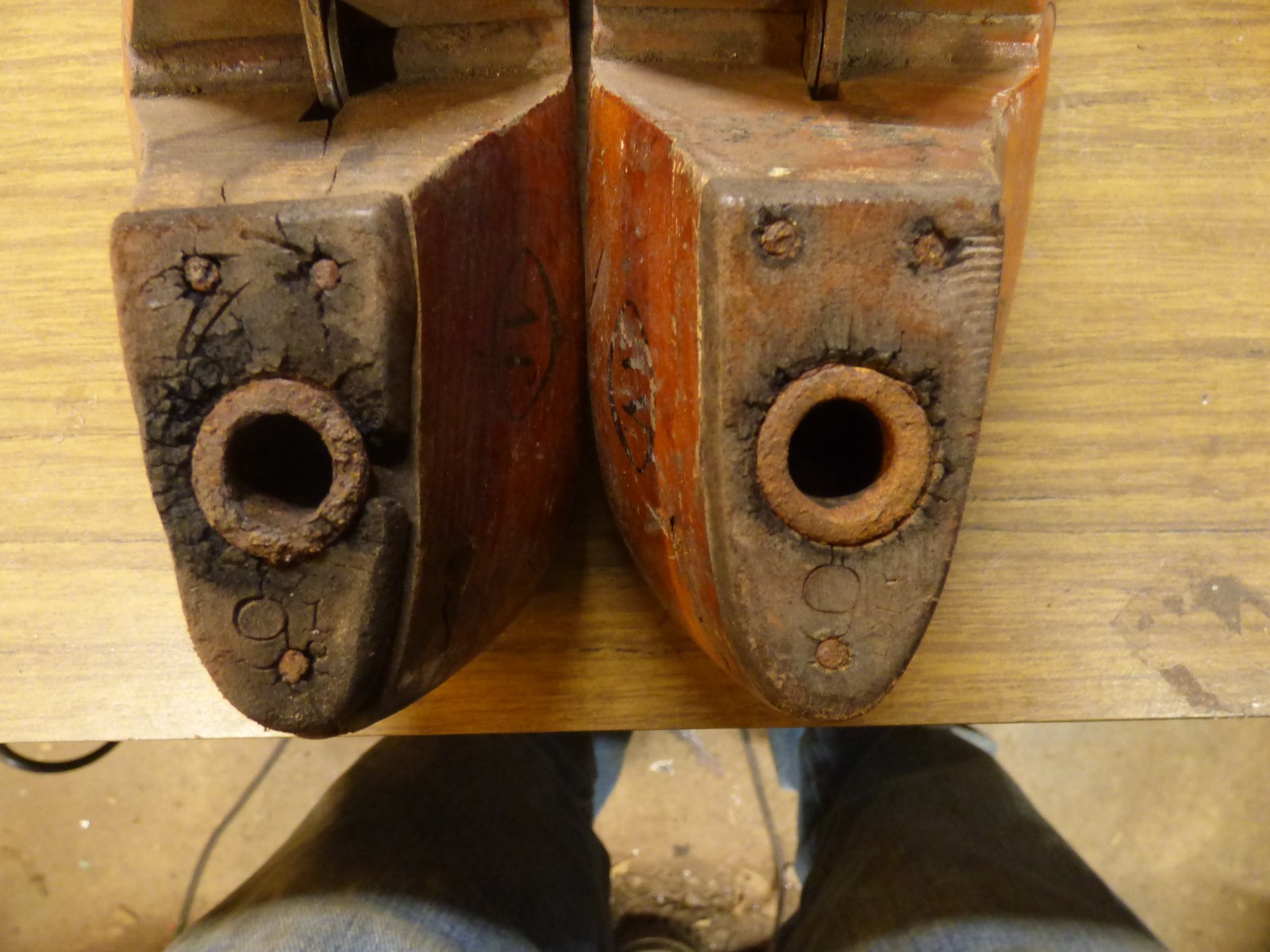 VINTAGE PAIR 1950’s Size 9 1/2E Shoe Lasts (Craddock Terry Shoe) Lynchburg,Va