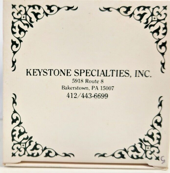 KEYSTONE SPECIALTIES, INC LIMITED EDITION 92 CHRISTMAS IN WICOMICO 1ST ED.