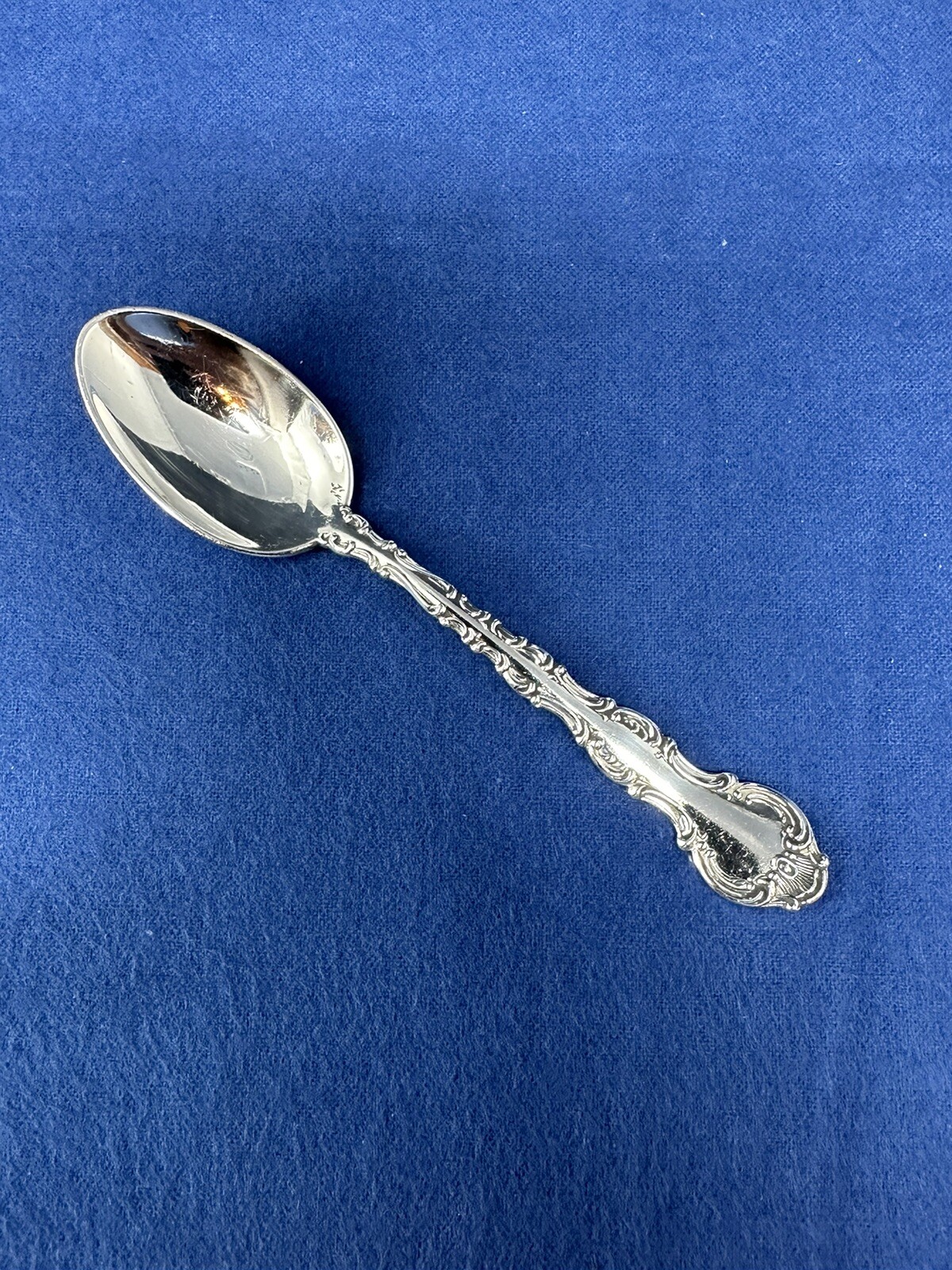 BIRKS REGENCY PLATE LOUIS DE FRANCE COFFEE SPOON NO MONO