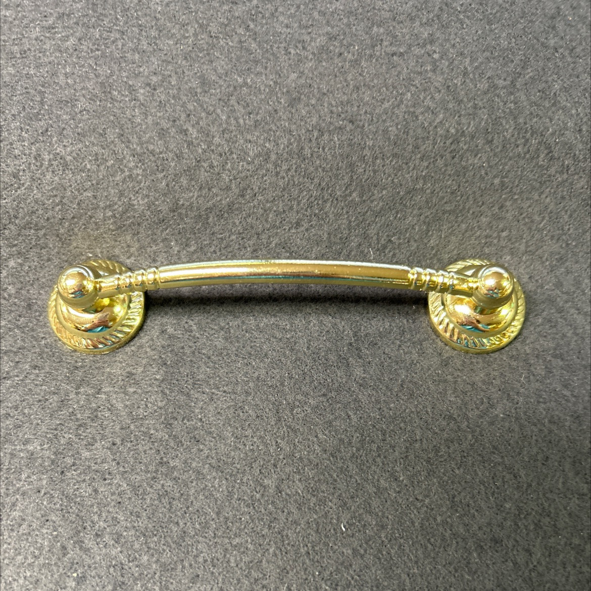 3-3/4″ Rope Edge Pull Brass Plated