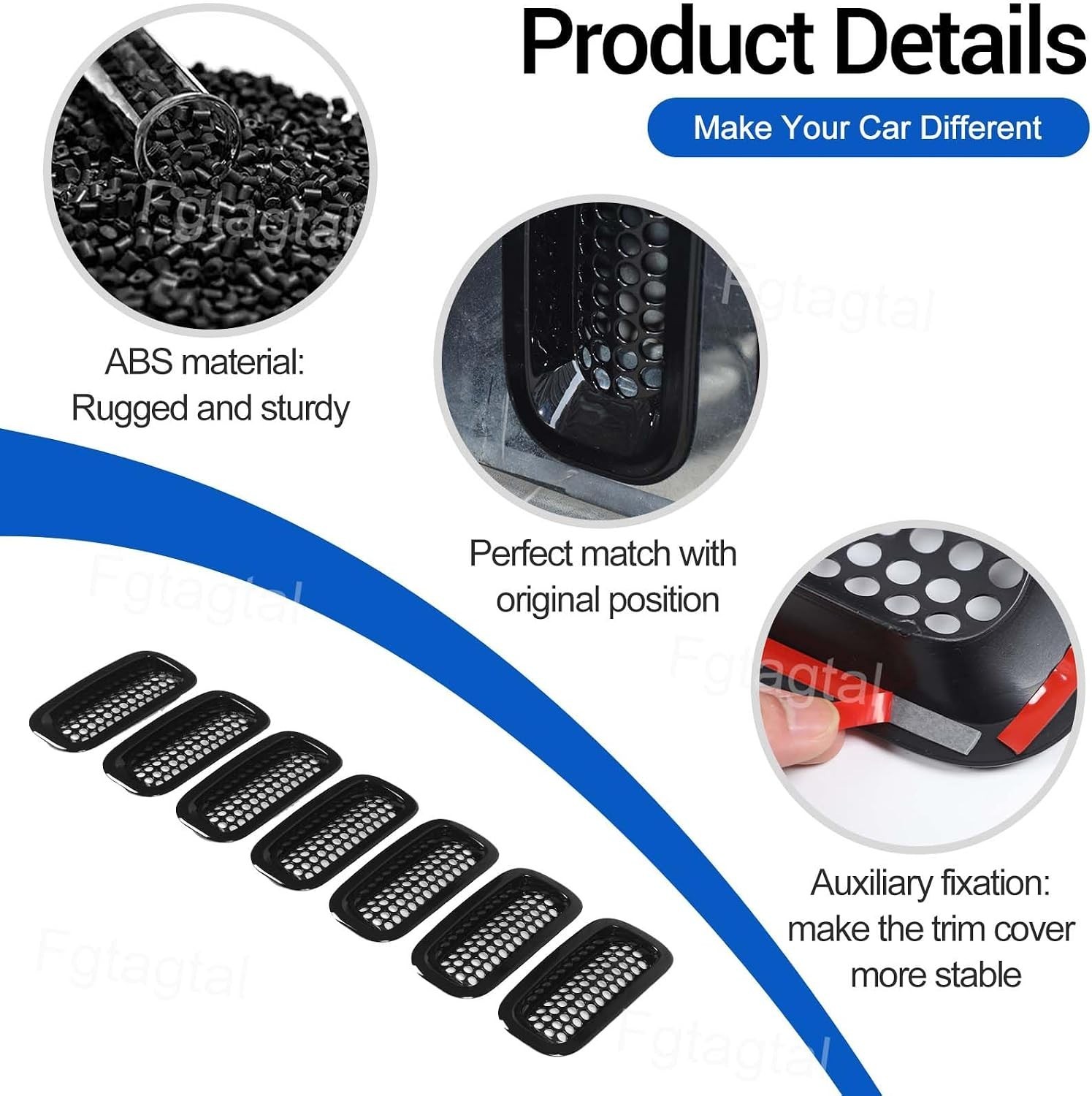 Front Bumper Grill Mesh Inserts Compatible with Hummer H3 2005-2009 Honeycomb Me