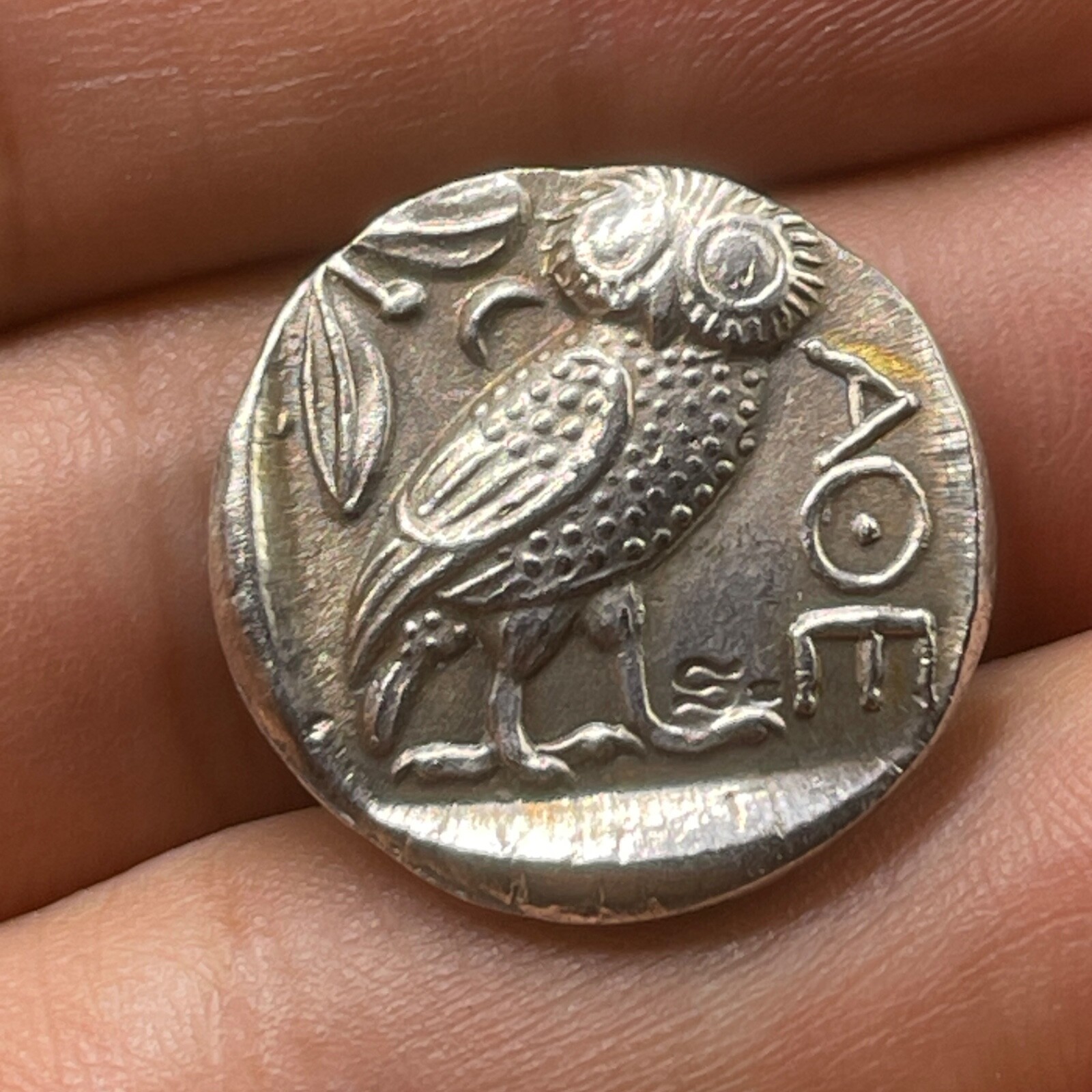Athens Greece 440BC Ancient Bronze Greek AR Tetradrachm coin Athena owl