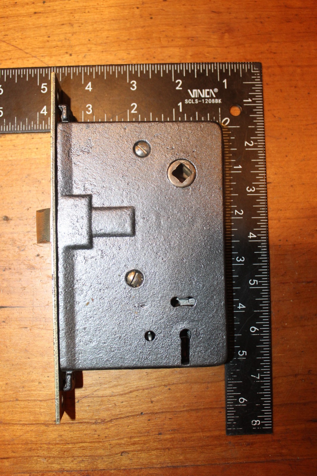 Refurbished Antique Unbranded Cast Push Button Mortise R-105
