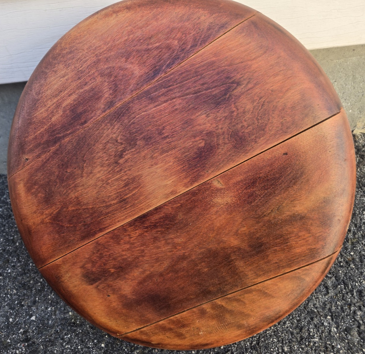 Vintage Piano Stool Wooden Seat For Parts Repair