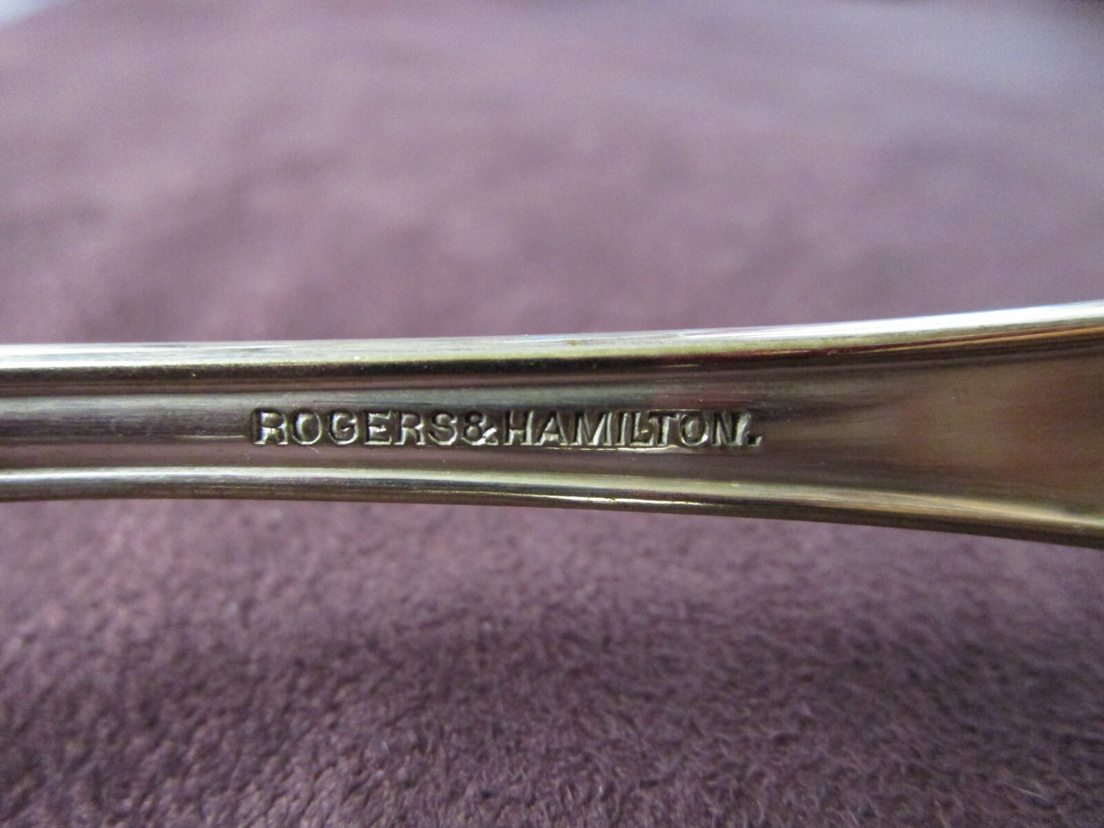 RAPHAEL Cold Meat Serving Fork ROCOCO Silverplate 1896 Gilded Tines No Monogram