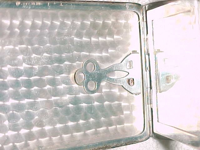pre WWII – CW STERLING SILVER COMPACT – CIGARETTE CASE – 3.1 oz – BEAUTIFUL