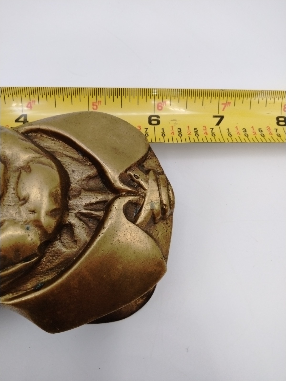 Vintage Penco 1979 Solid Brass Sea Captain Sailor Seaman Door Knocker Nautical