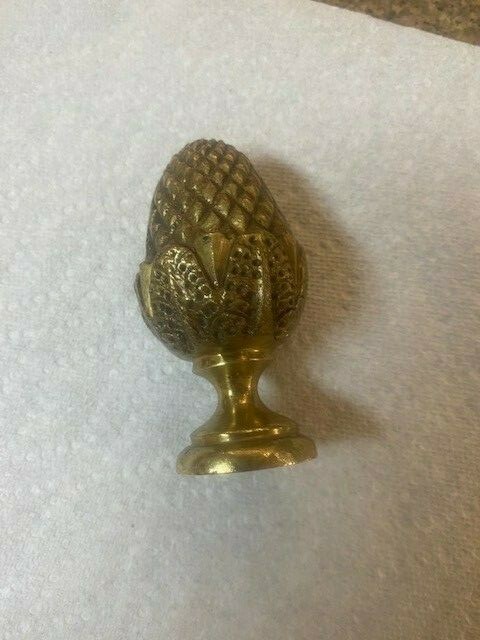 Antique bronze pinecone/ pineapple finials staircase, curtain or bed post / pole