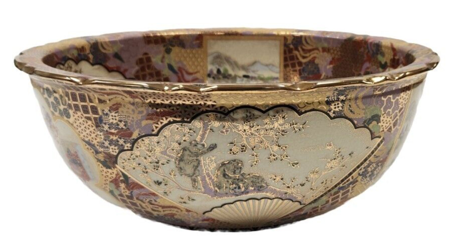19th Century Antique Chinese Porcelain Bowl 16 inches in diameter