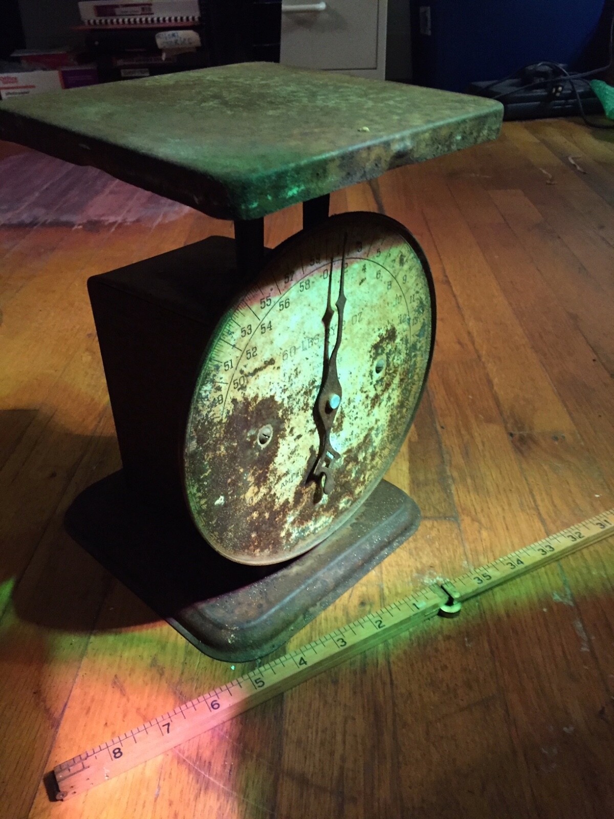 Vintage Scale Steampunk Primitive American Family 1912 patent 60 lbs