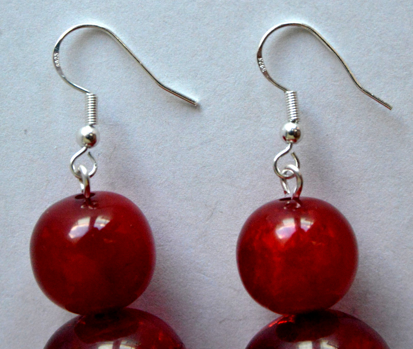 ✅RUSSIAN SOVIET BALTIC CHERRY AMBER SILVER HOOK EARRINGS BAKELITE NECKLACE WATCH