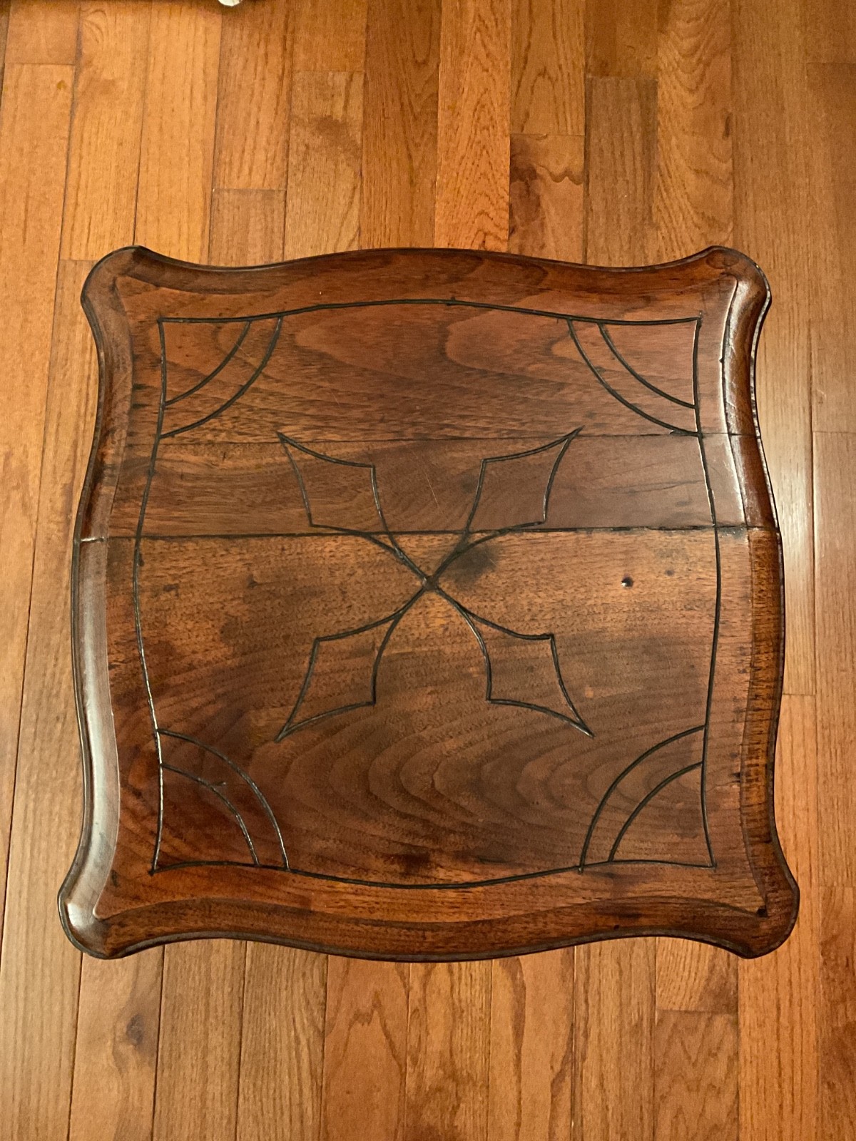 Antique Eastlake Carved Walnut Stand or Occasional Table